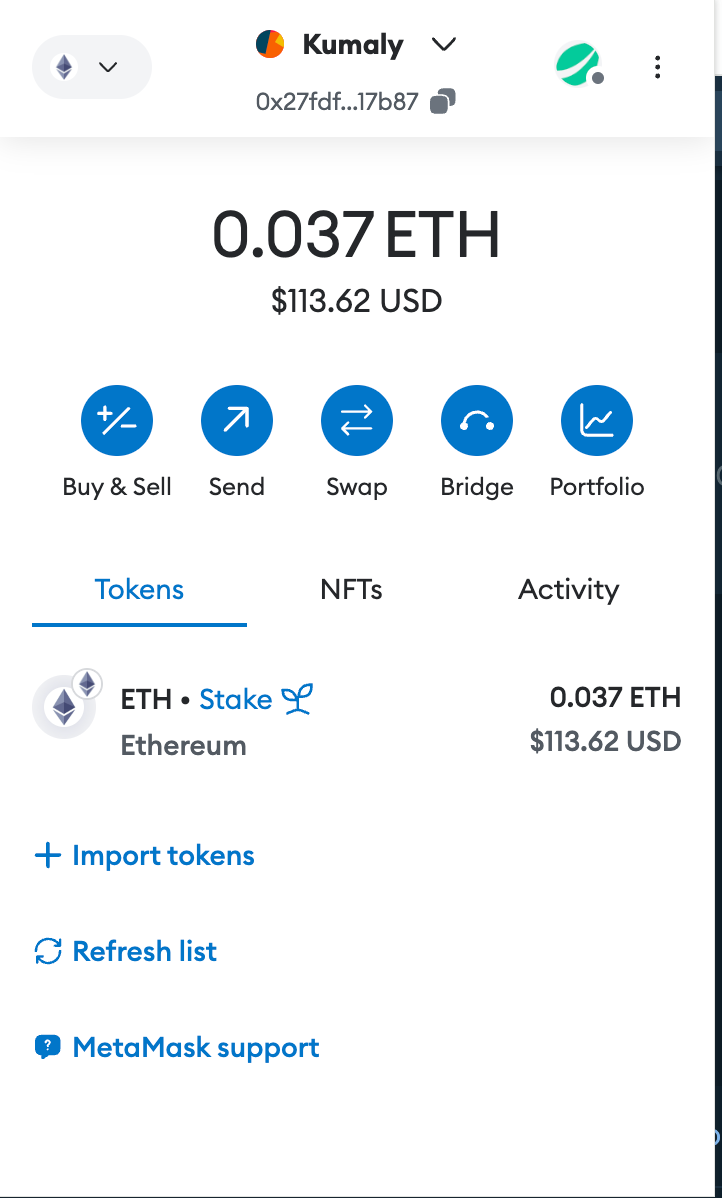 MetaMask Wallet Extension