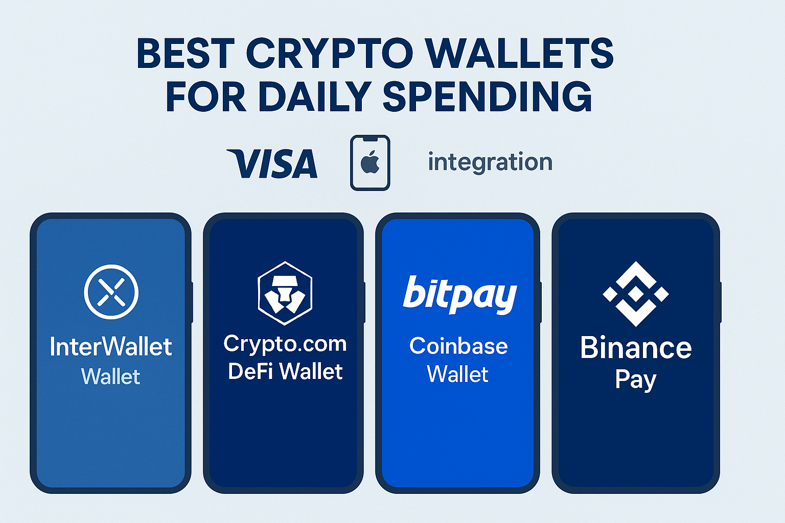 Best Crypto Wallets for Daily Spending: InterWallet, Visa Card, and Apple Pay Integration