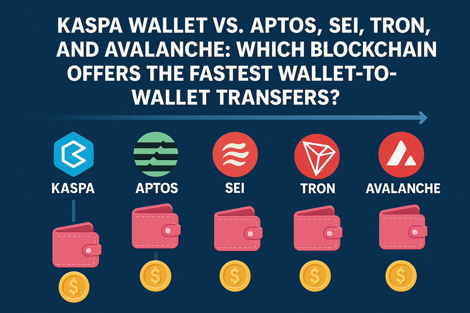 Kaspa Wallet vs. Aptos, Sei, Tron, and Avalanche: Which Blockchain Offers the Fastest Wallet-to-Wallet Transfers?
