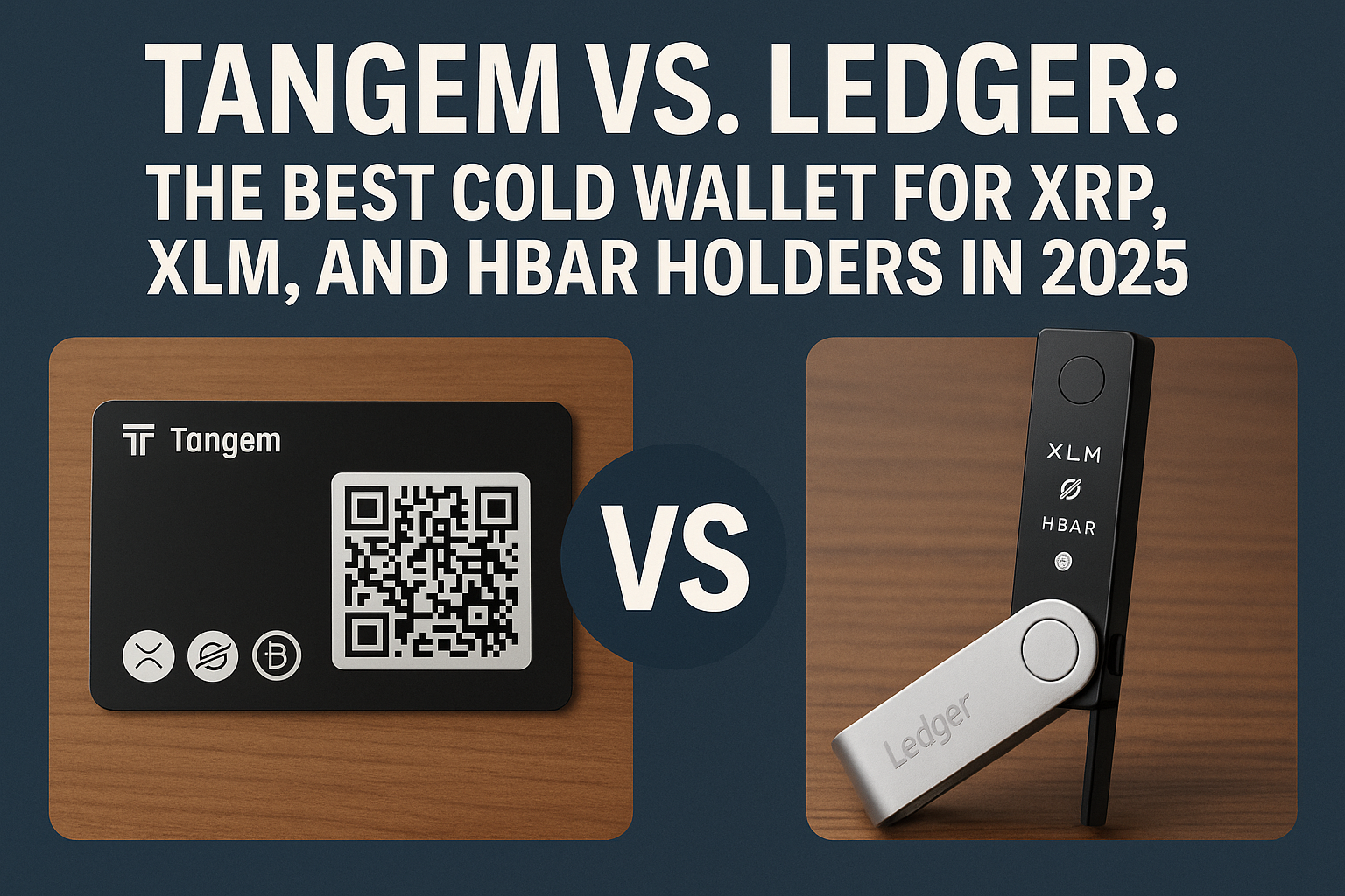 Tangem vs. Ledger: The Best Cold Wallet for XRP, XLM, and HBAR Holders in 2025