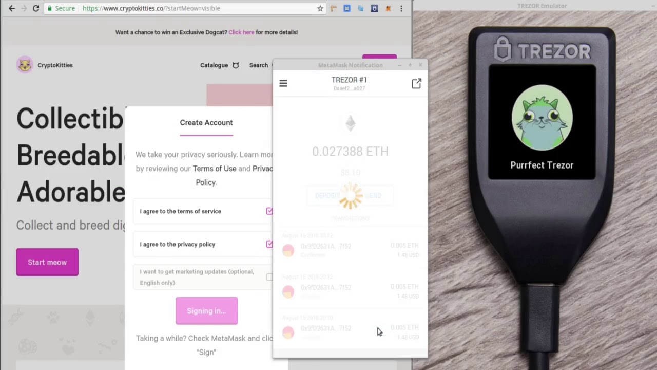 MetaMask Ledger Trezor hardware wallet integration