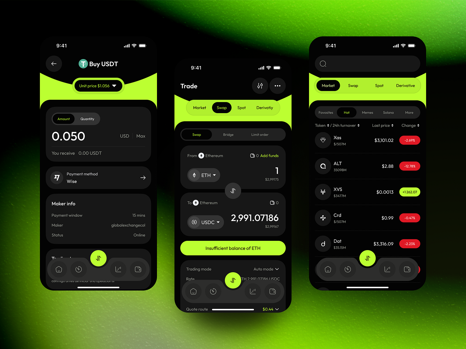 OKX app dashboard screenshot