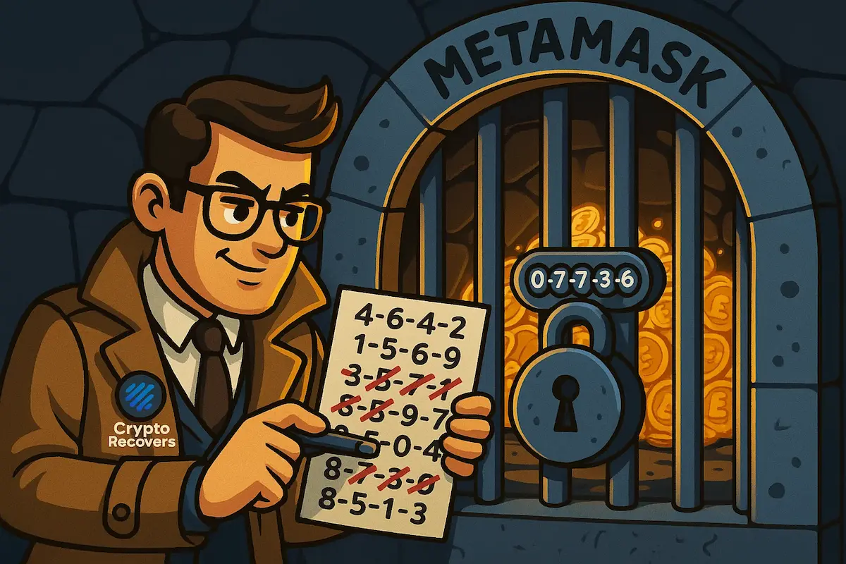 MetaMask Secret Recovery Phrase backup illustration