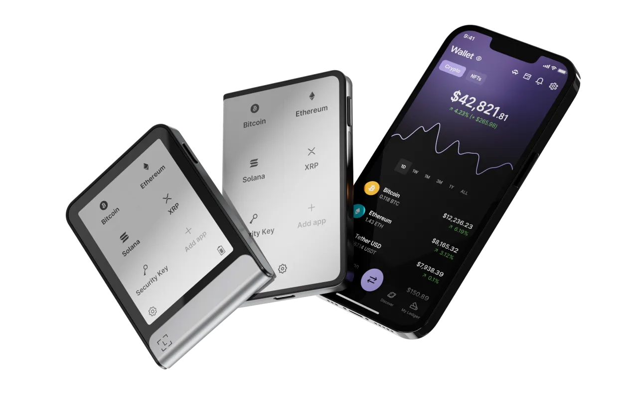Ledger wallet NFT management interface