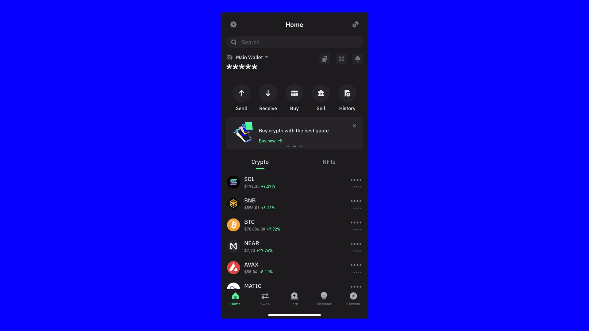 Trust Wallet swap fee breakdown screen