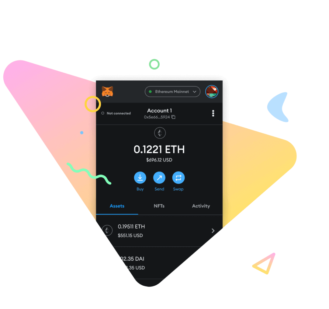 MetaMask wallet interface screenshot