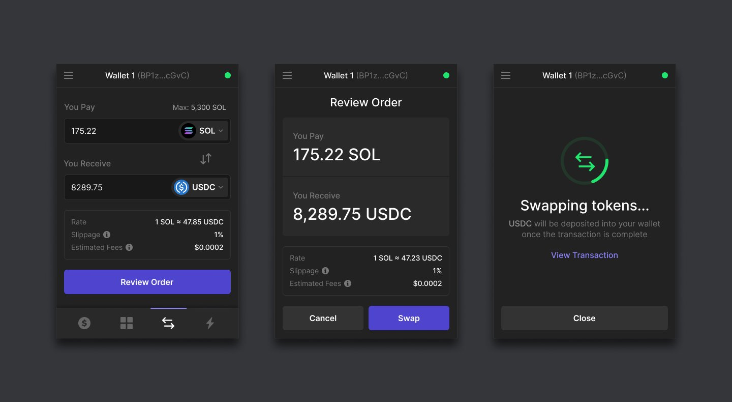 Phantom wallet swap fee details