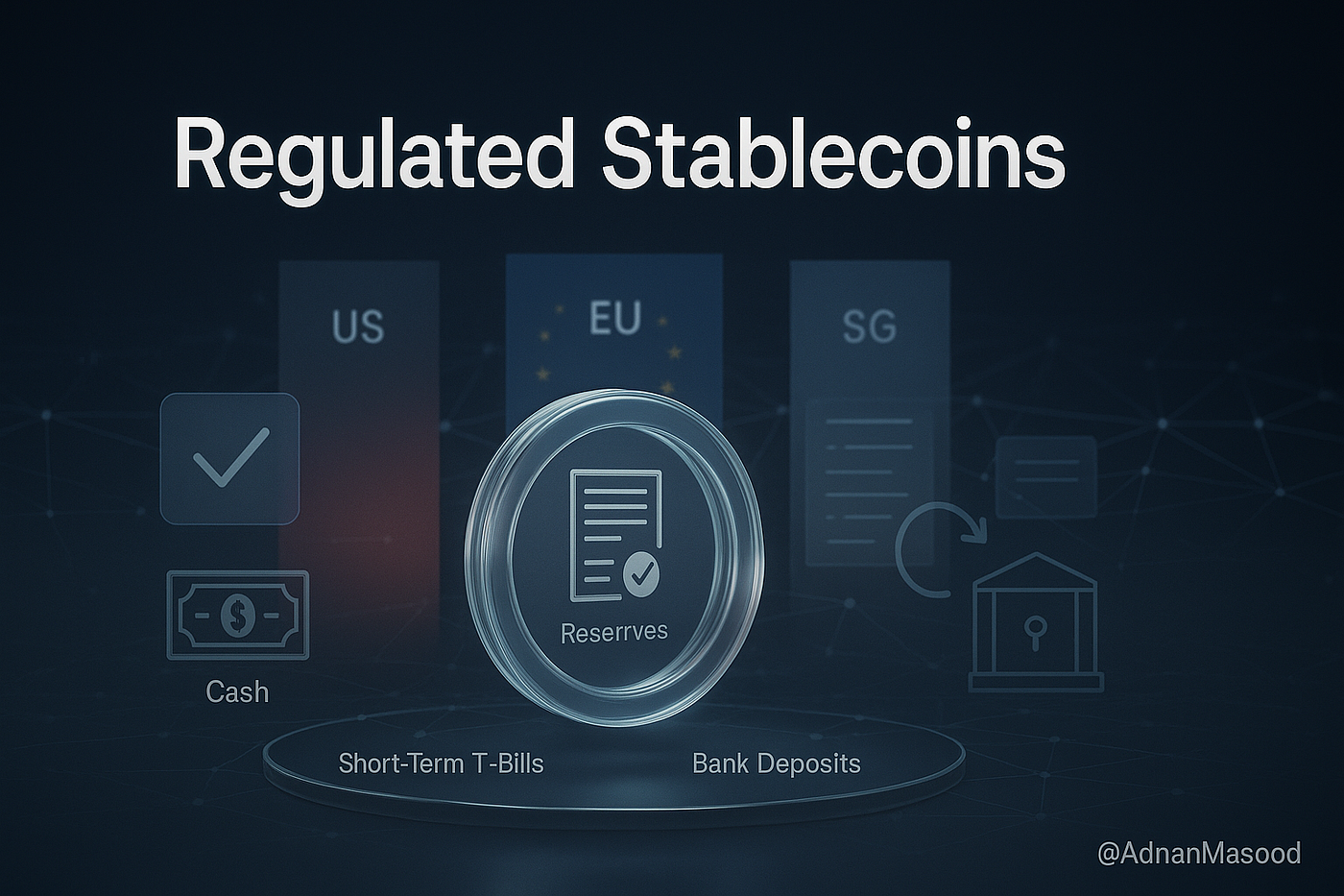 Side-by-side screenshots comparing Ledger Cash-to-Stablecoin feature in Ledger Live, Trust Wallet in-app swaps DEX interface, and Binance Wallet P2P trading platform for easiest fiat onramps in crypto wallets 2026