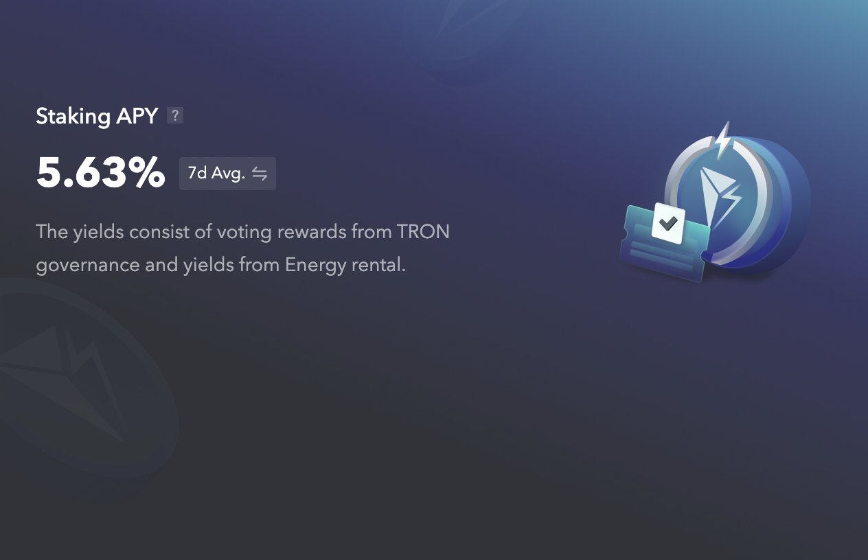 Yield.xyz TRON staking rewards