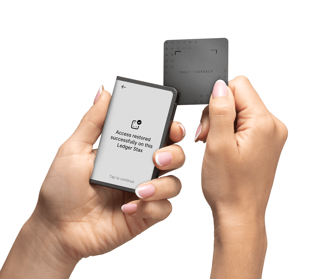 Ledger Stax large curved E Ink screen