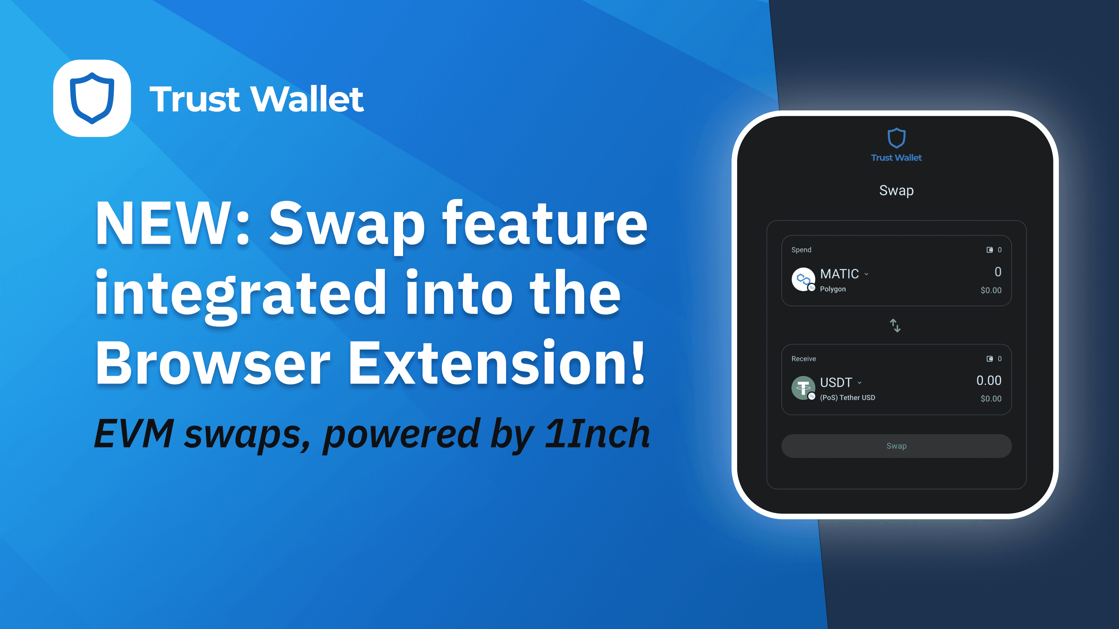 Trust Wallet staking feature app screenshot