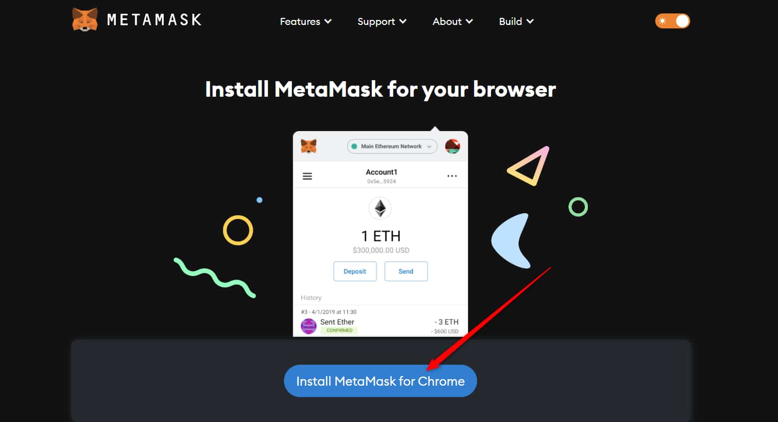 Ledger hardware wallet connected to MetaMask NFT