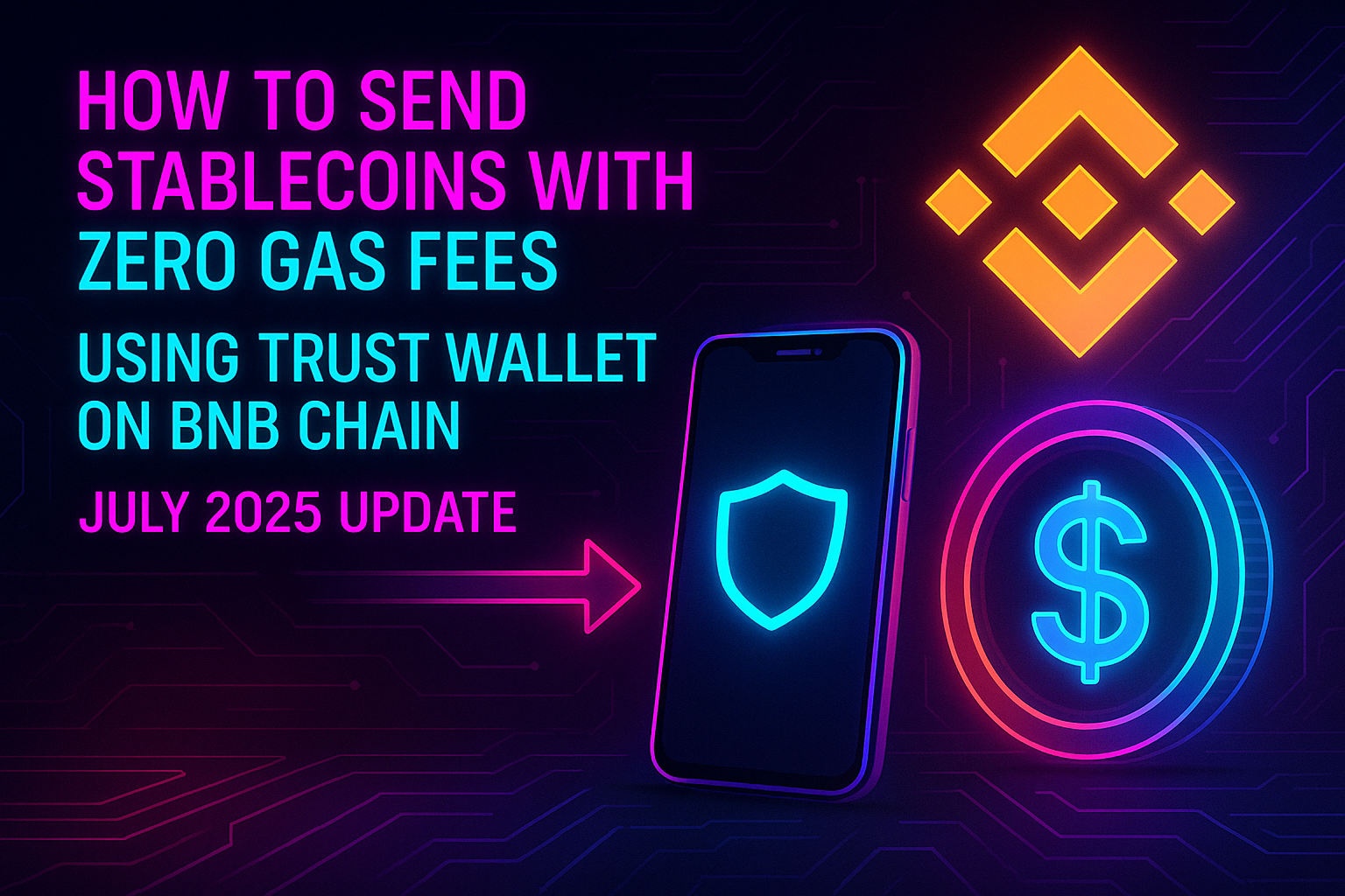 How to Send Stablecoins with Zero Gas Fees Using Trust Wallet on BNB Chain (July 2025 Update)